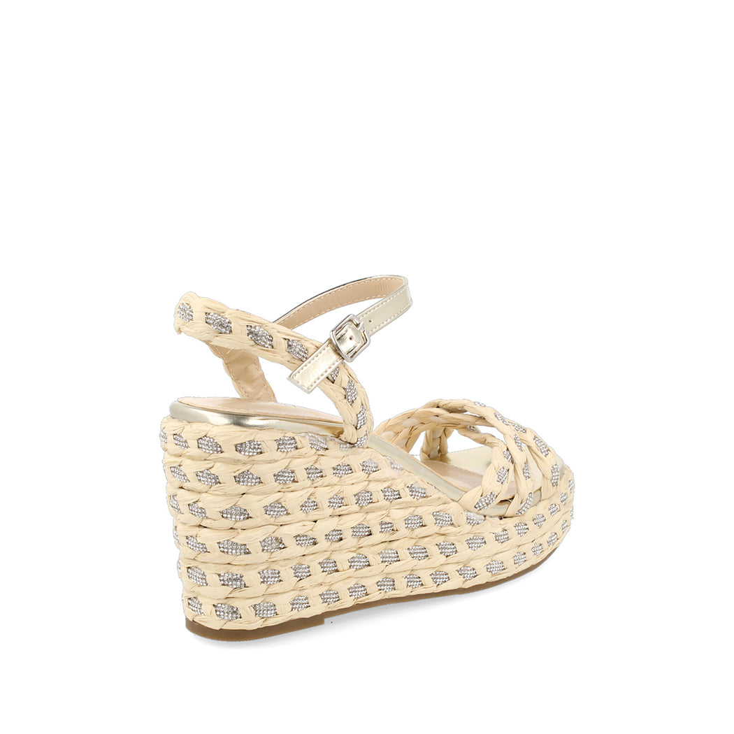 Sandalia Casual Trender color Latte para Mujer