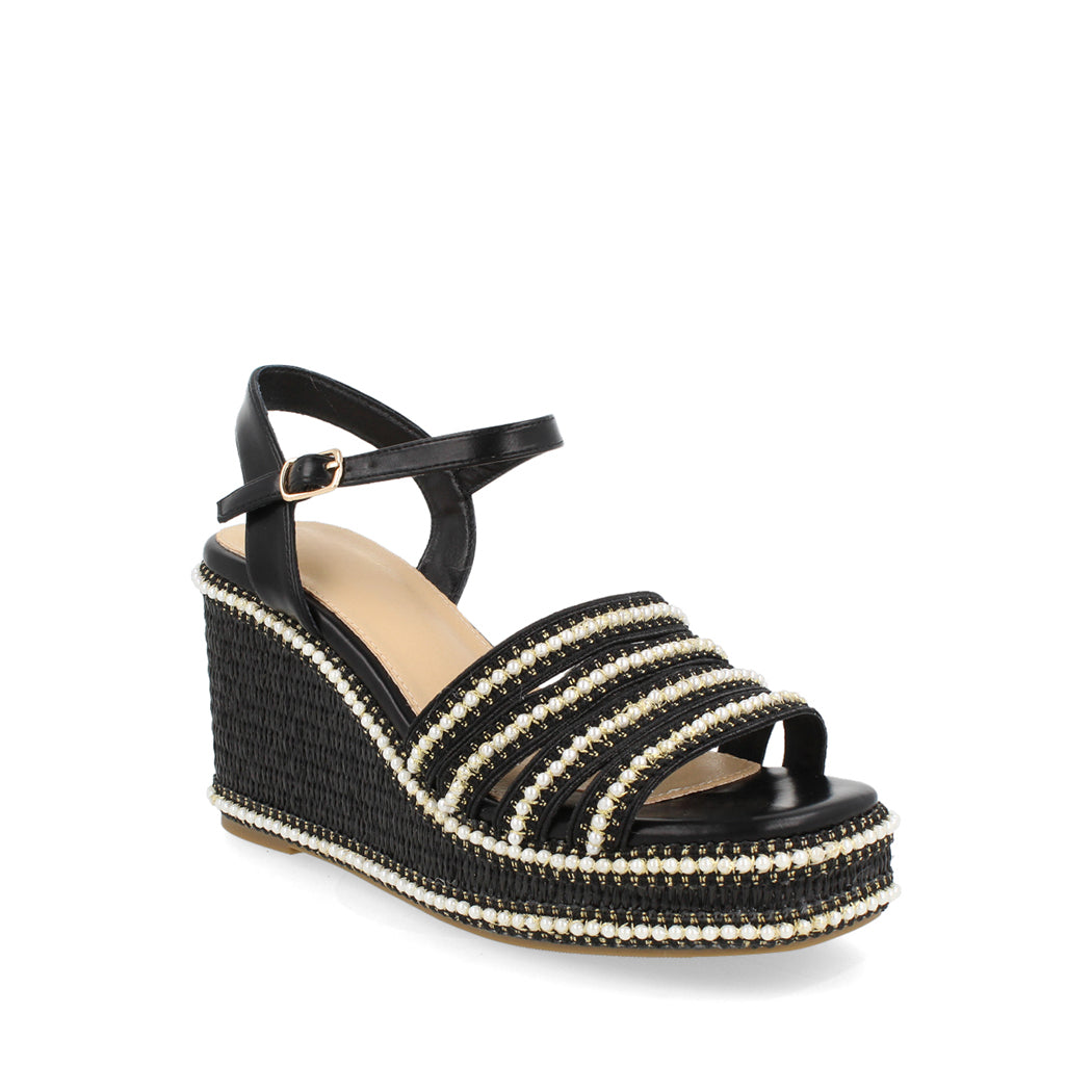 Sandalia Casual Trender color Negro para Mujer