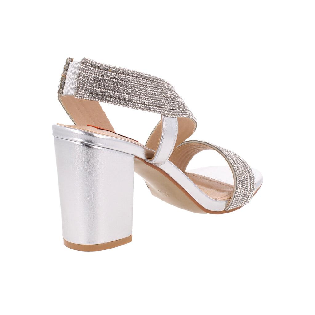 Zapatilla de Fiesta Trender color Plata para Mujer