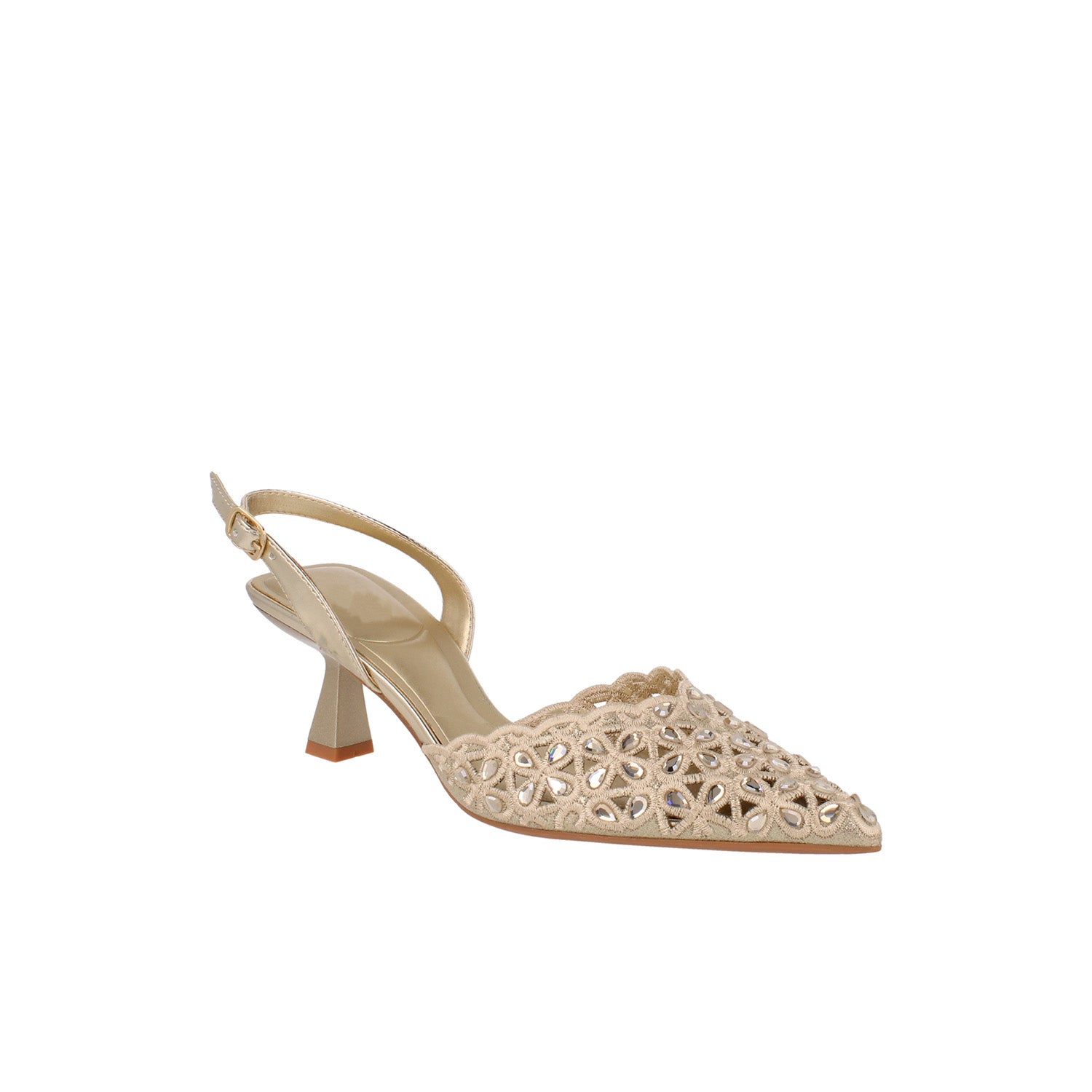 Zapatilla de Vestir Trender color Oro para Mujer