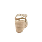 Sandalia Casual Trender color Oro para Mujer