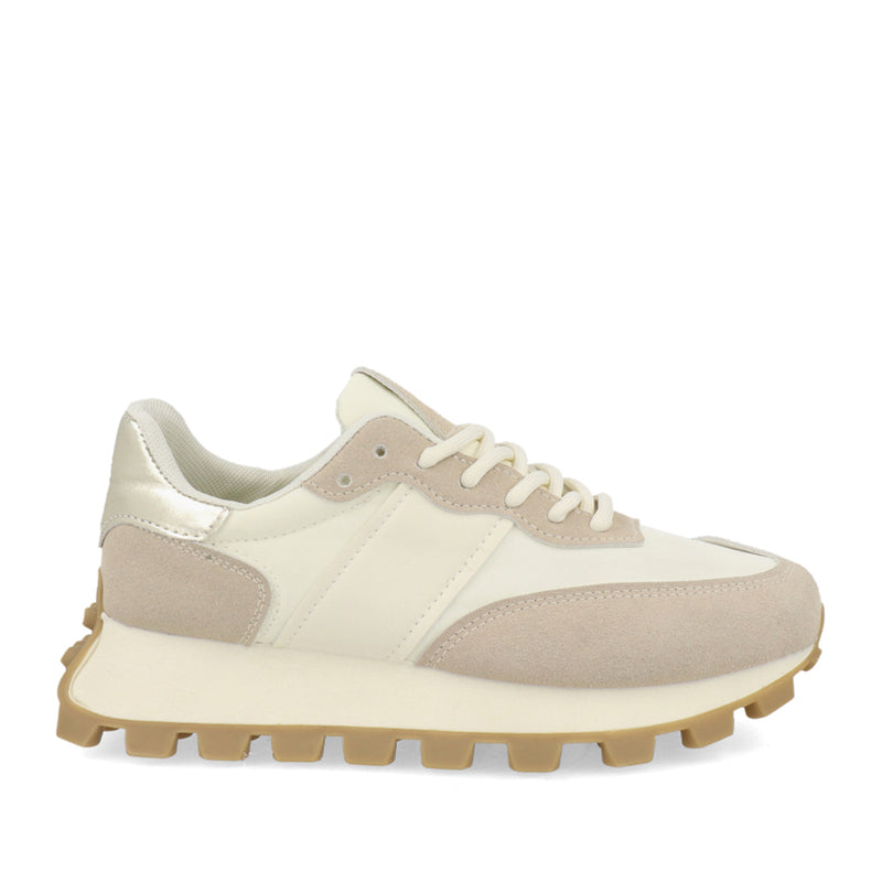 Tenis Casual Xberlin color Latte para Mujer