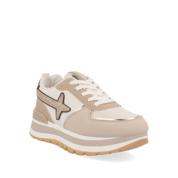 Tenis Casual Xberlin color Beige para Mujer