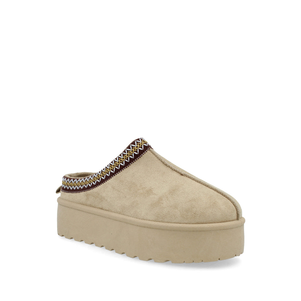 Pantufla Casual Trender color Khaki para Mujer
