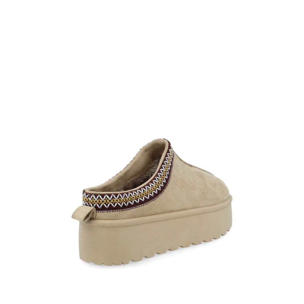 Pantufla Casual Trender color Khaki para Mujer