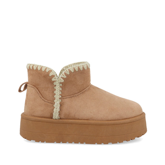 Botin Casual Trender color Taupe para Mujer