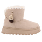 Bota Casual Trender color Beige para Mujer