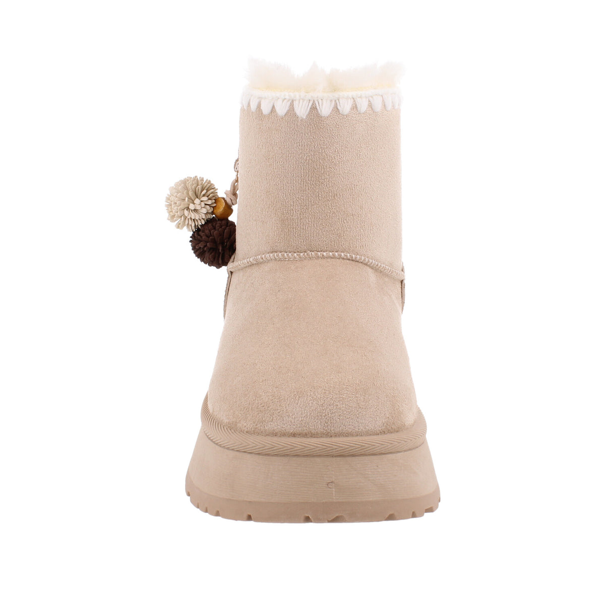 Bota Casual Trender color Beige para Mujer