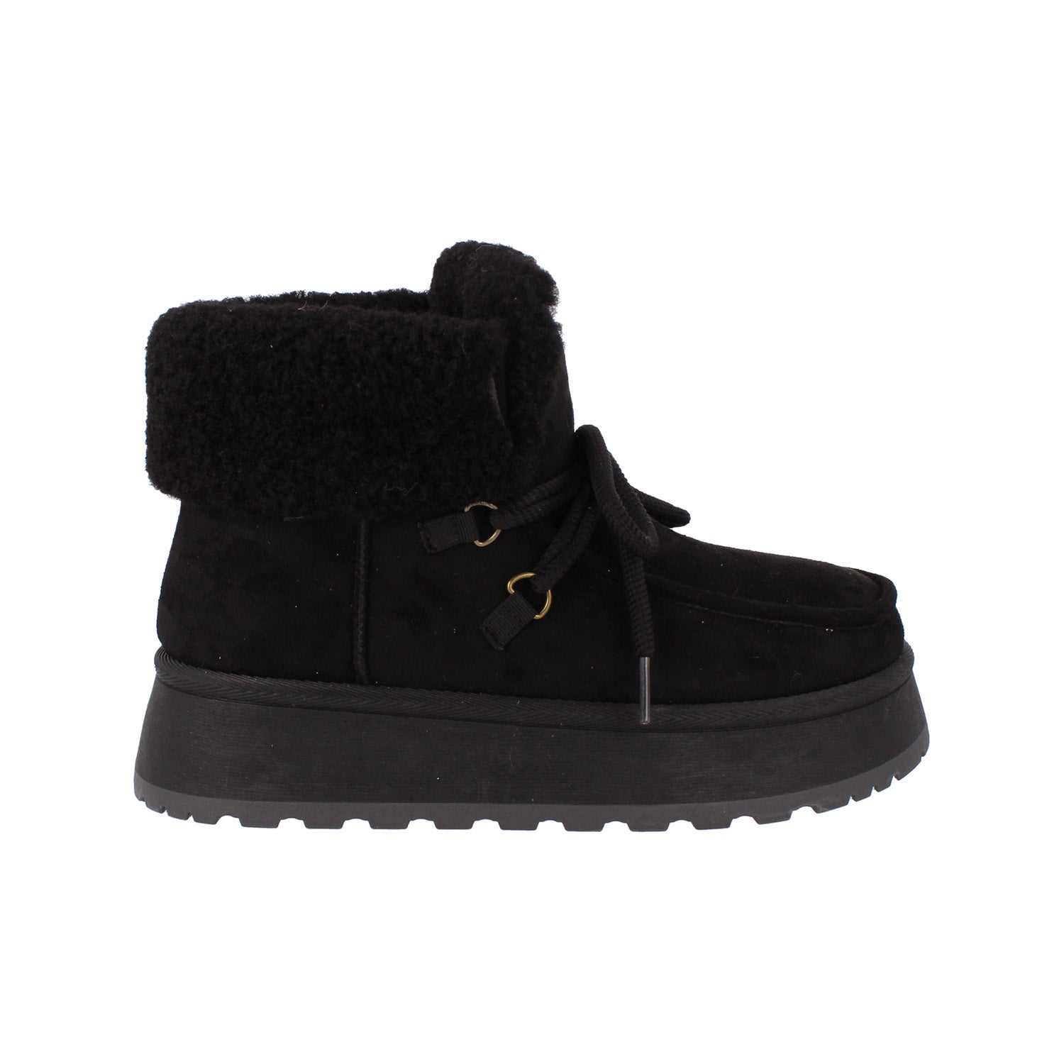 Bota Casual Trender color Negro para Mujer