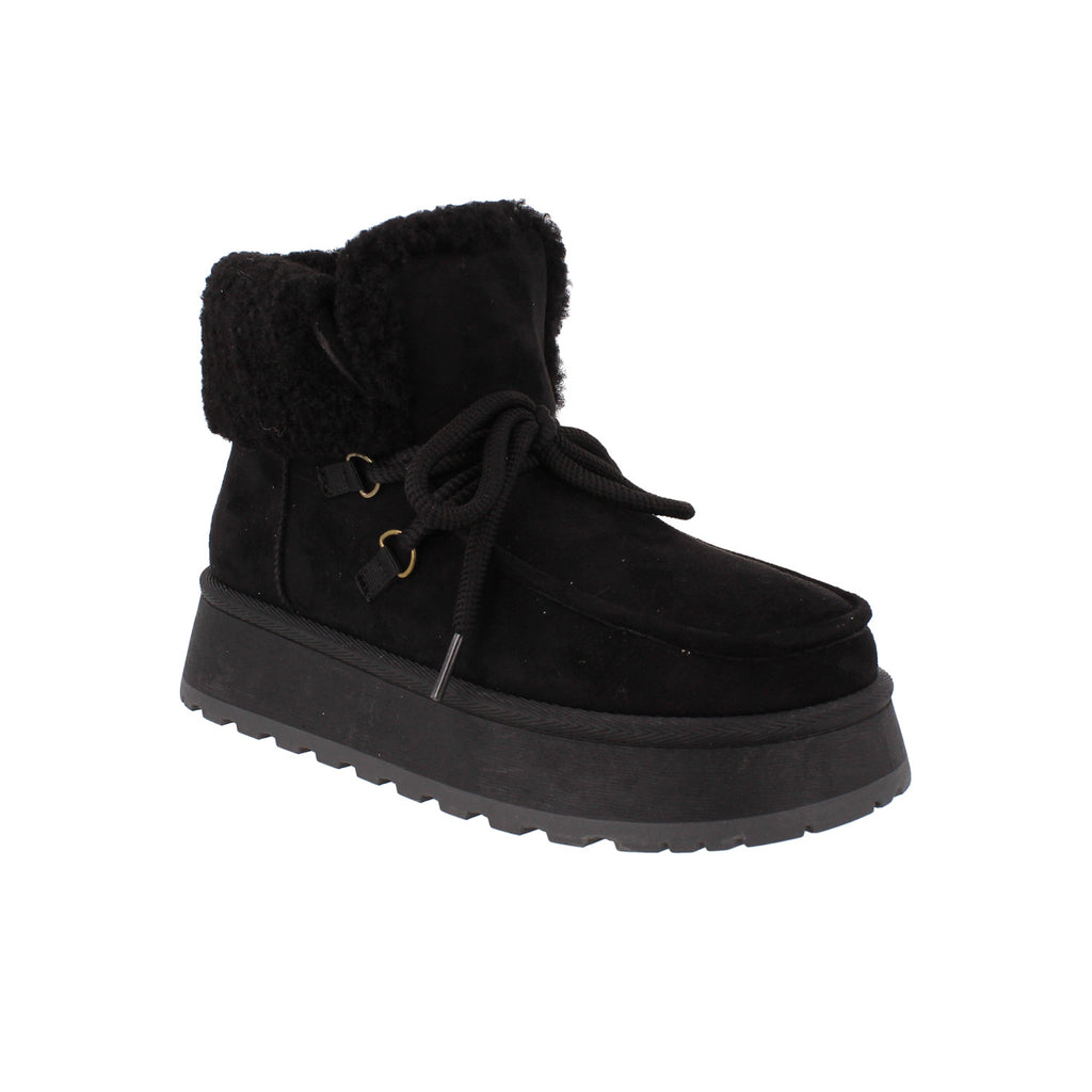 Bota Casual Trender color Negro para Mujer