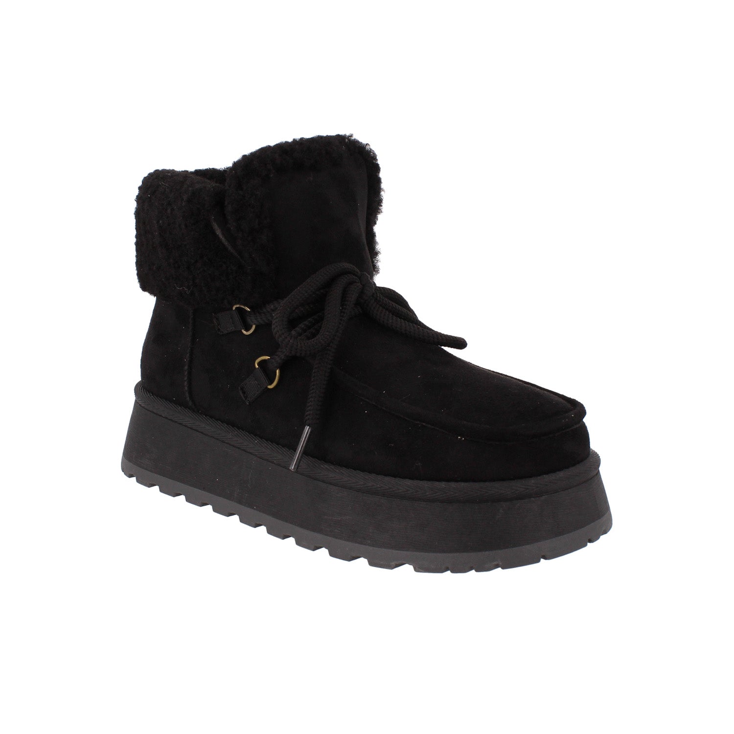 Bota Casual Trender color Negro para Mujer