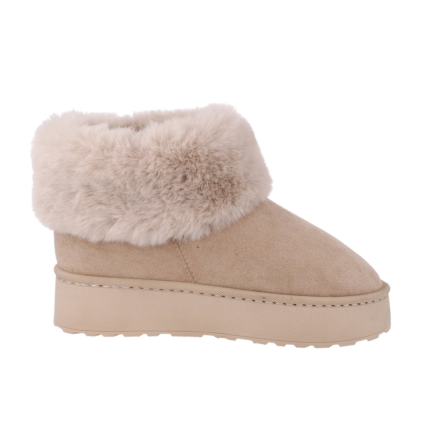 Bota Casual Trender color Beige para Mujer