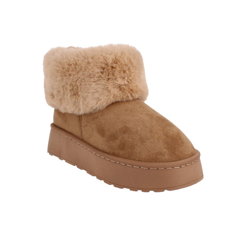 Bota Casual Trender color Camel para Mujer