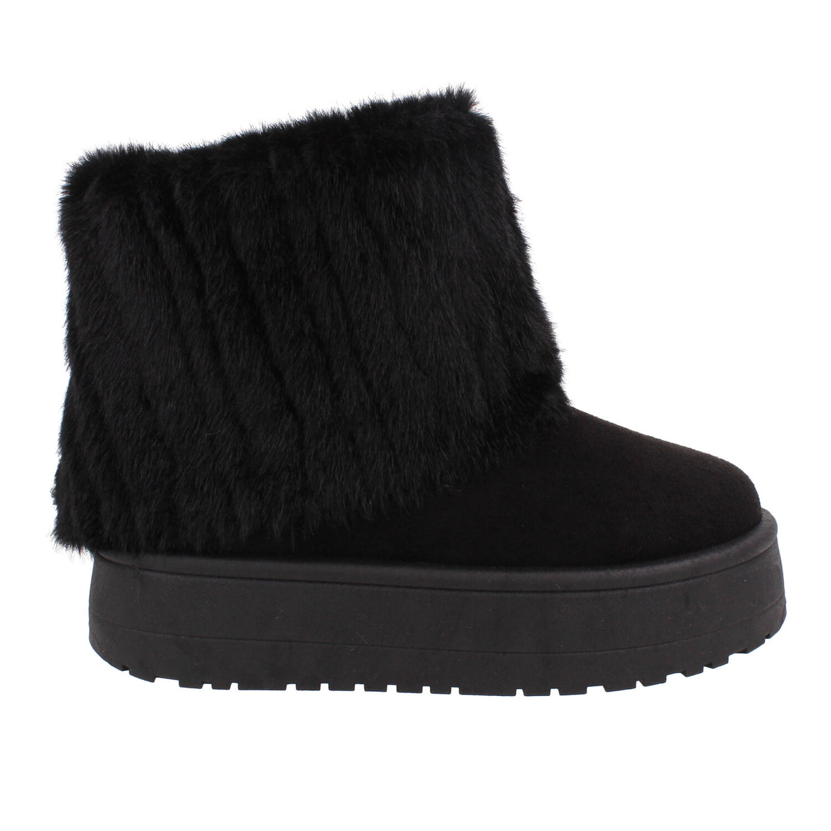 Bota Casual Trender color Negro para Mujer