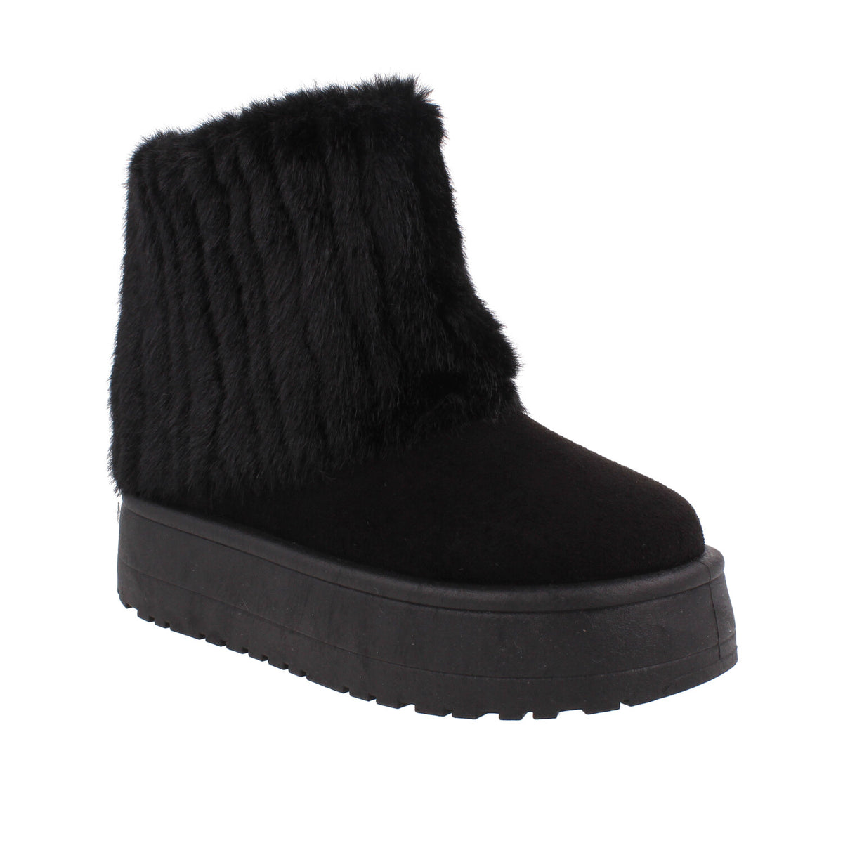 Bota Casual Trender color Negro para Mujer
