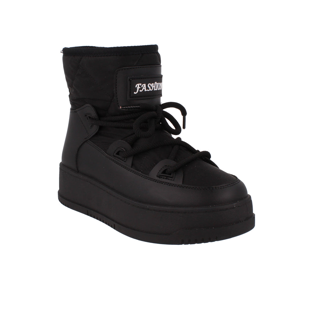 Bota Casual Trender color Negro para Mujer