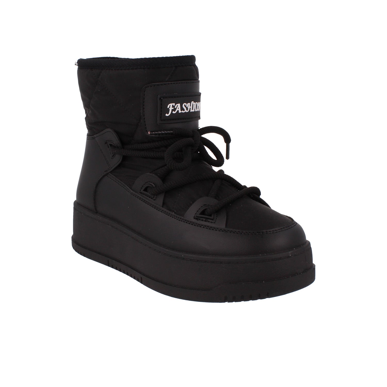 Bota Casual Trender color Negro para Mujer