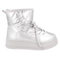 Bota Casual invernal color Plata para Mujer