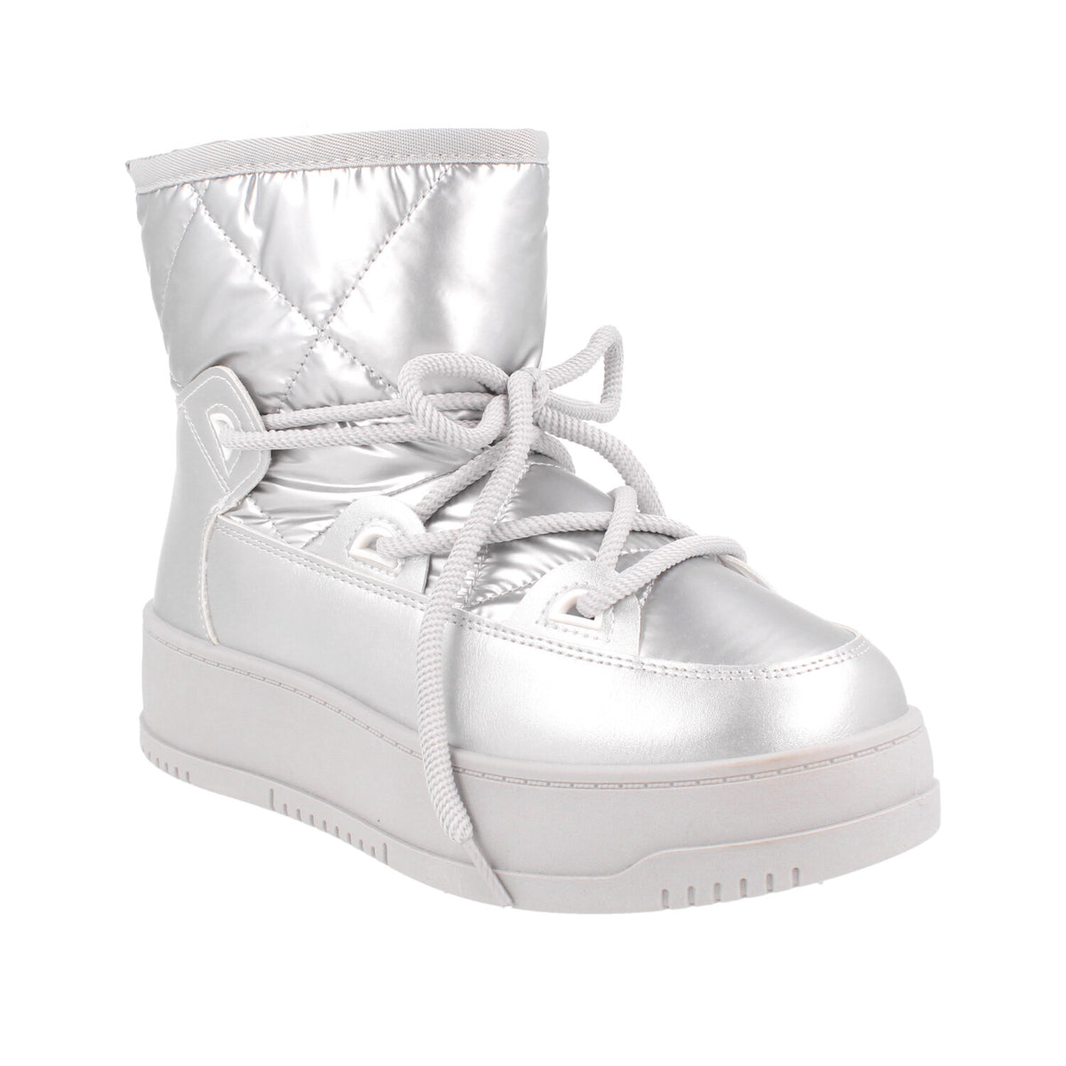 Bota Casual invernal color Plata para Mujer