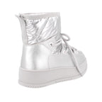 Bota Casual invernal color Plata para Mujer