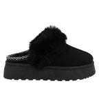 Pantufla Casual Trender color Negro para Mujer