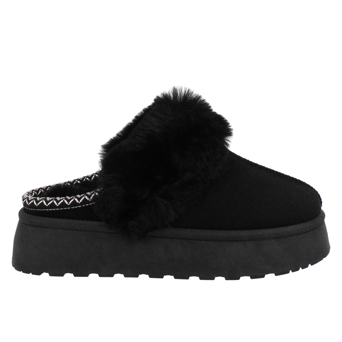 Pantufla Casual Trender color Negro para Mujer