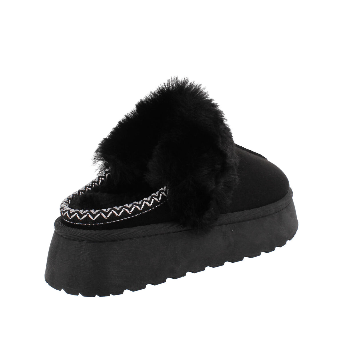 Pantufla Casual Trender color Negro para Mujer