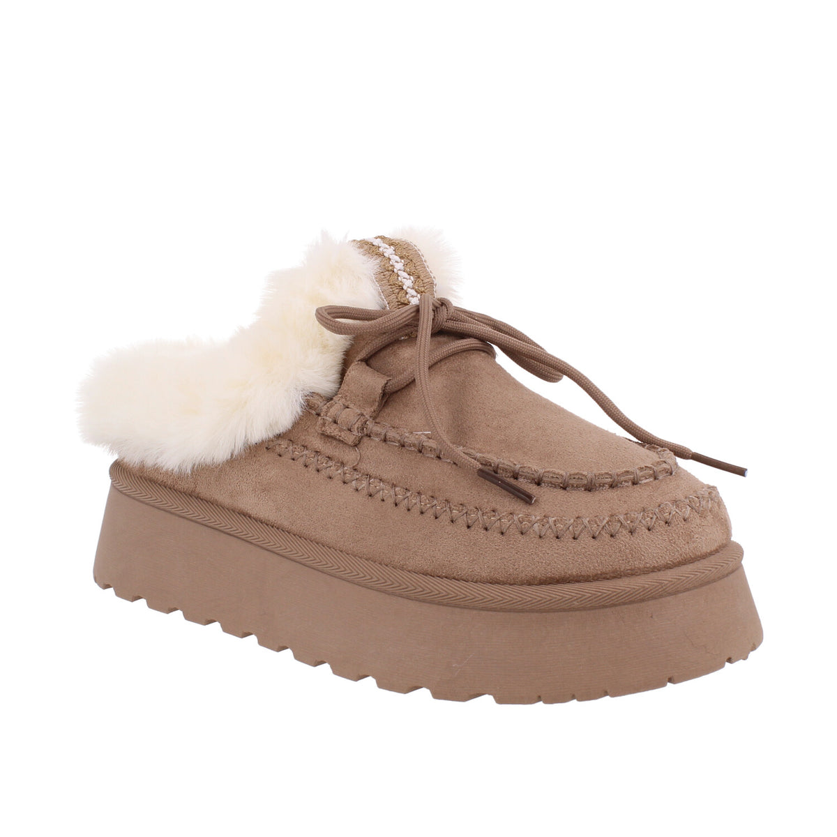 Pantufla Casual Trender color Khaki para Mujer