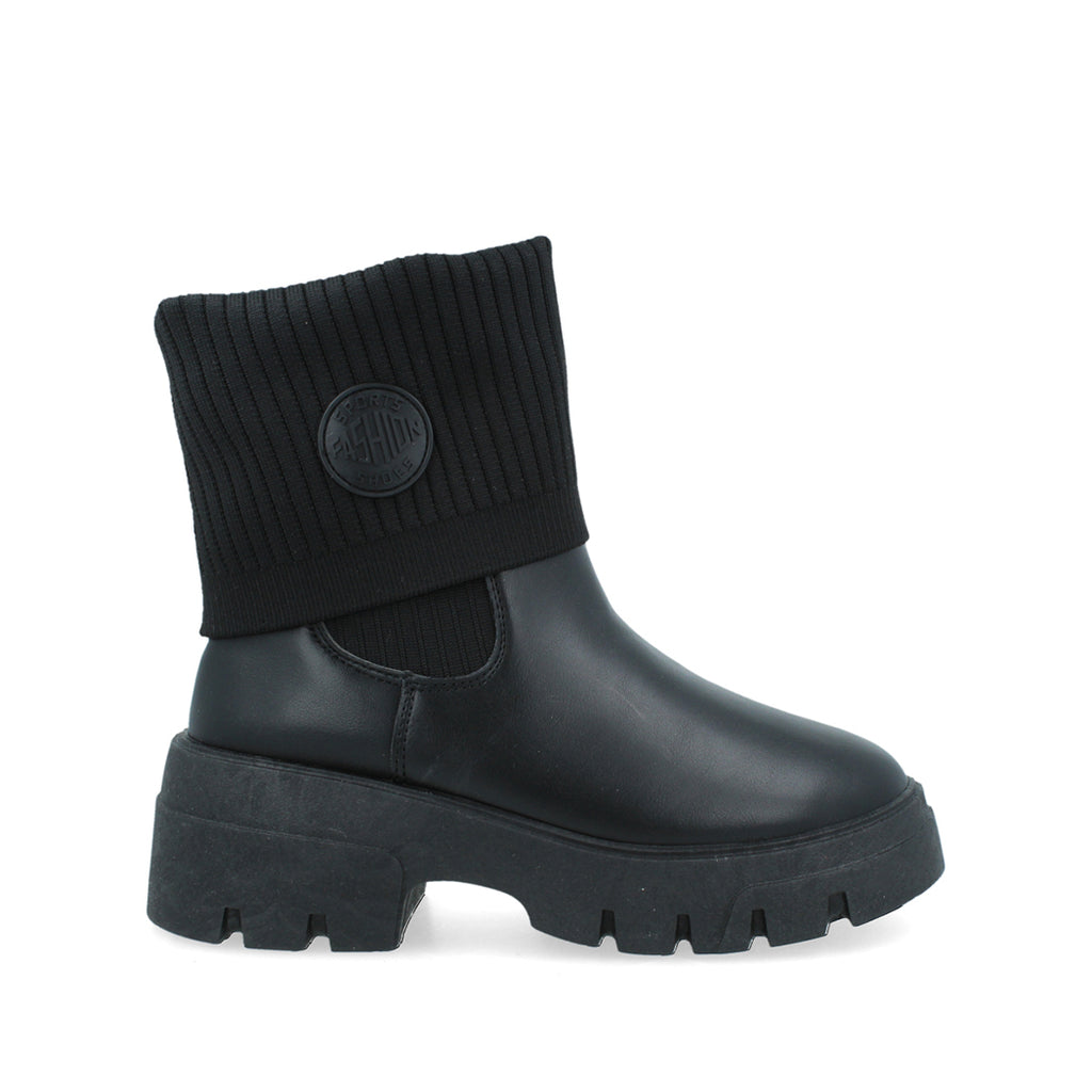 Bota Casual Trender color Negro para Mujer