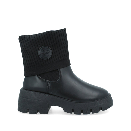 Bota Casual Trender color Negro para Mujer