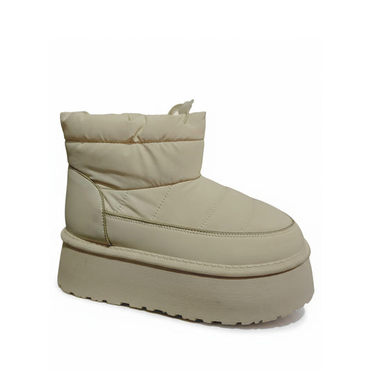 Botin Invernal Trender color Beige para Mujer