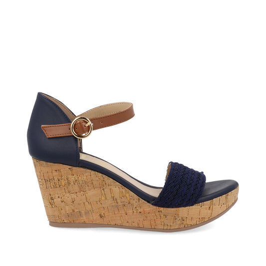 Sandalia Casual con plataforma Trender color Azul para Mujer