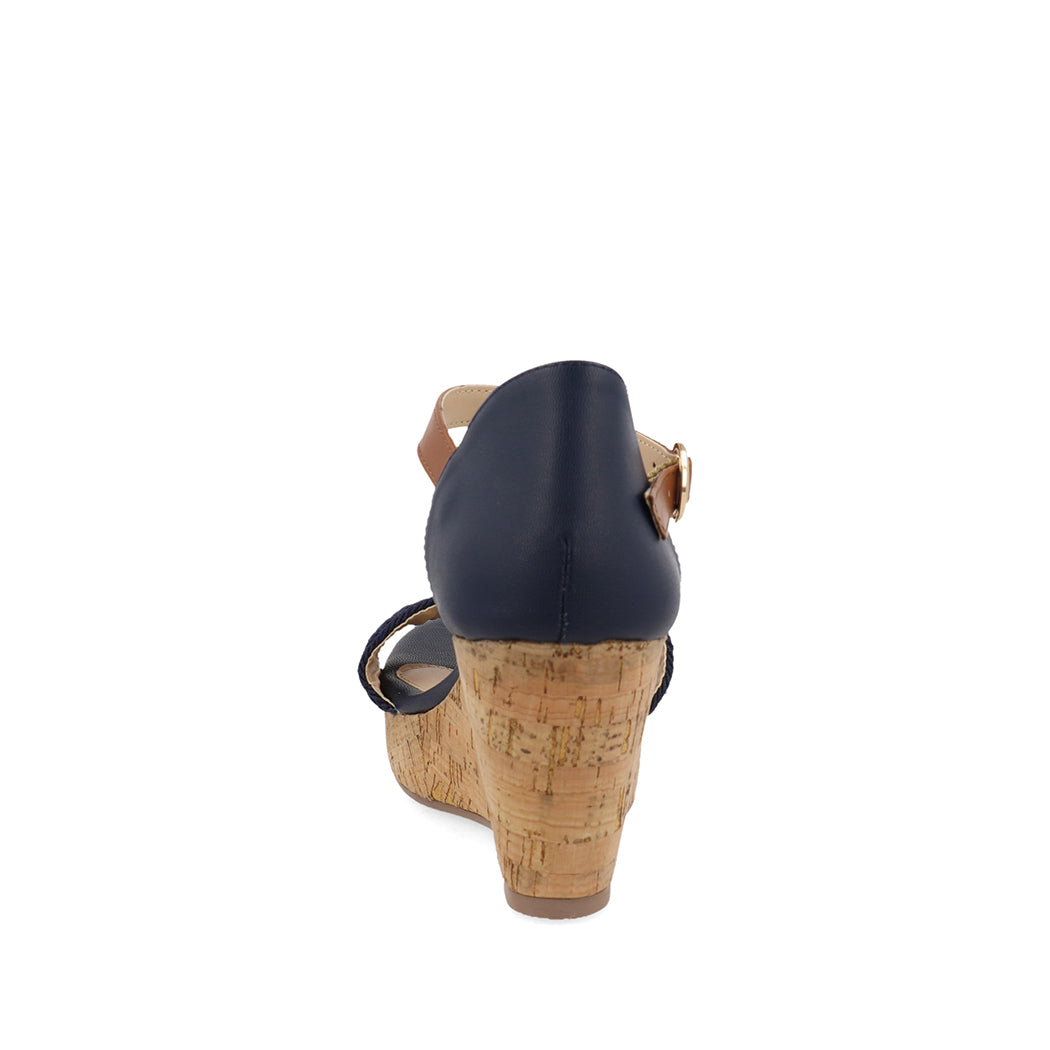 Sandalia Casual con plataforma Trender color Azul para Mujer