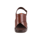 Sandalia Casual Trender color Caoba  para Mujer