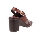 Sandalia Casual Trender color Caoba  para Mujer