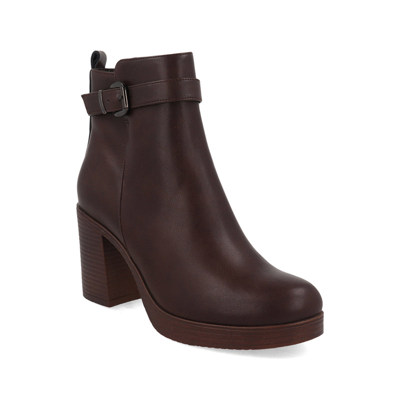 Botin Casual Xweston color Cafe para Mujer