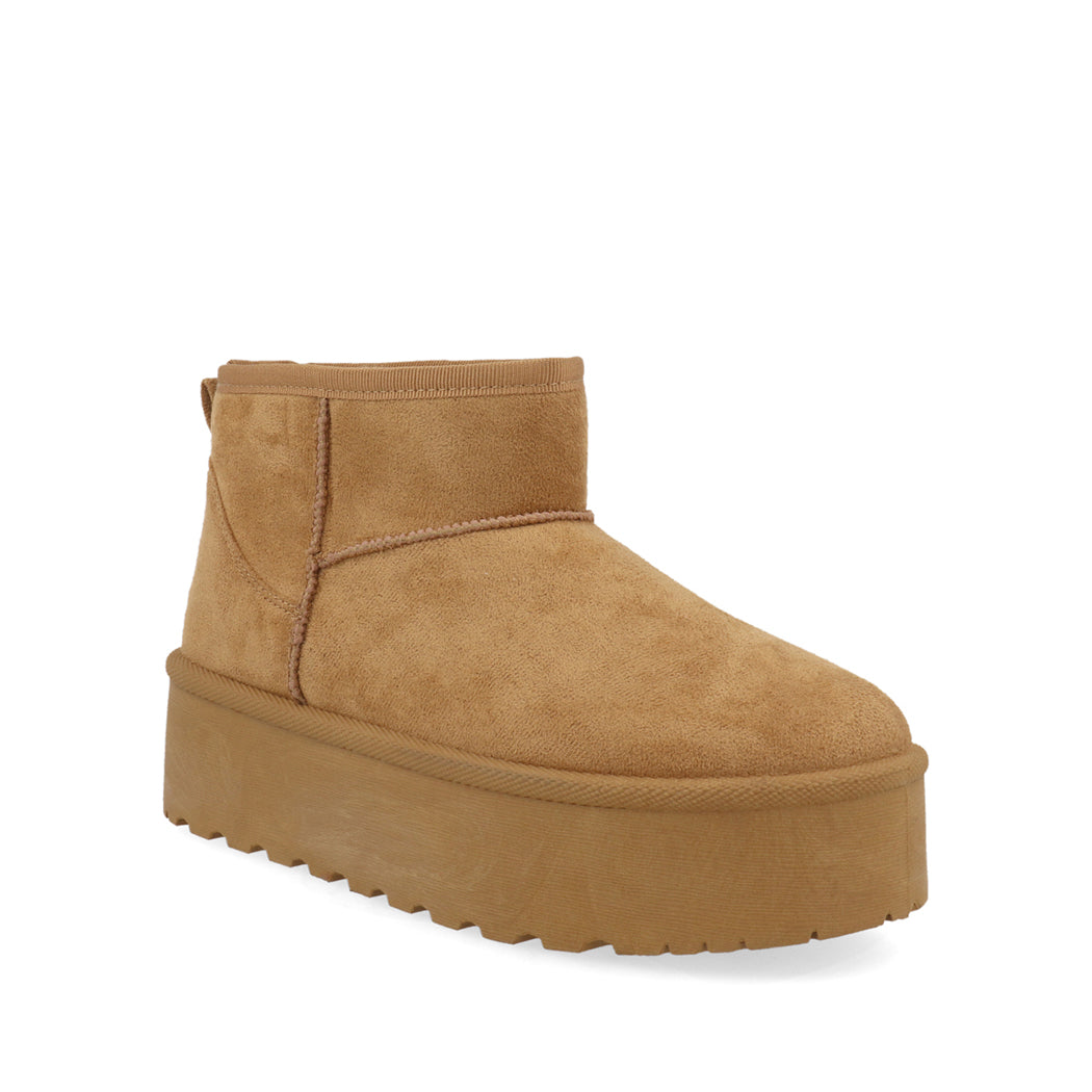 Botin Invernal Trender color Tan para Mujer