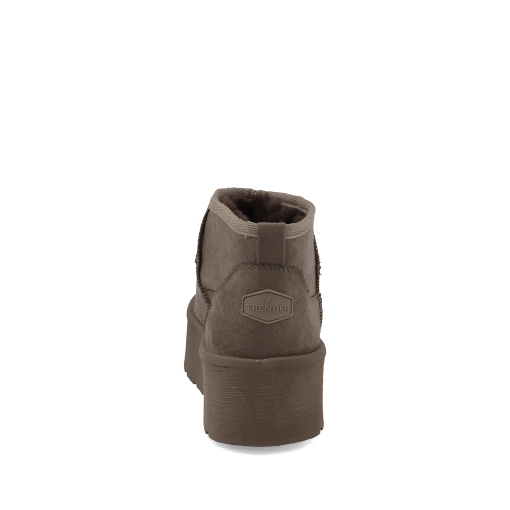 Botin Invernal Trender color Taupe para Mujer