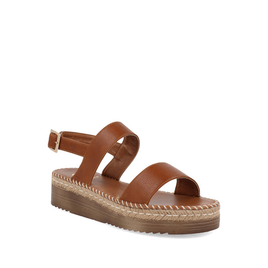 Sandalia Casual Trender color Cognac para Mujer