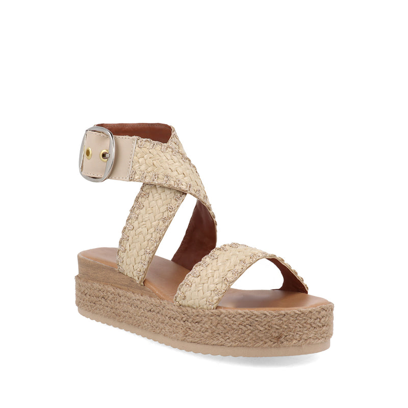 Sandalia Casual Trender color Beige para Mujer
