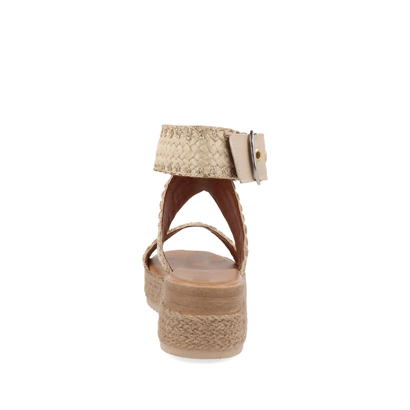 Sandalia Casual Trender color Beige para Mujer