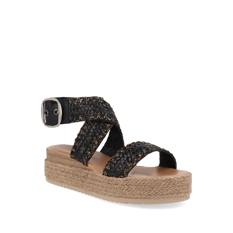 Sandalia Casual Trender color Negro para Mujer