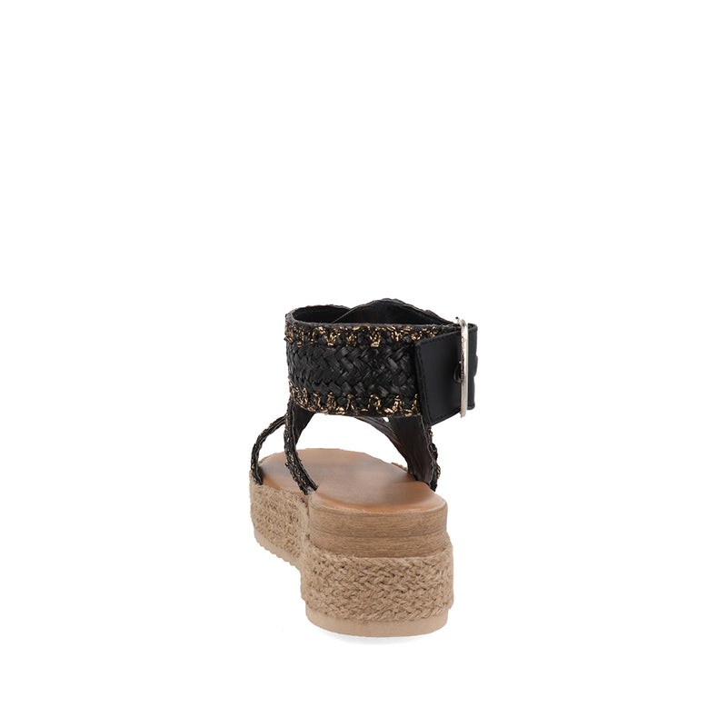 Sandalia Casual Trender color Negro para Mujer
