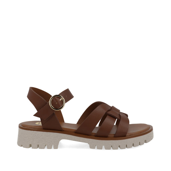Sandalia Casual Trender color Tan para Mujer