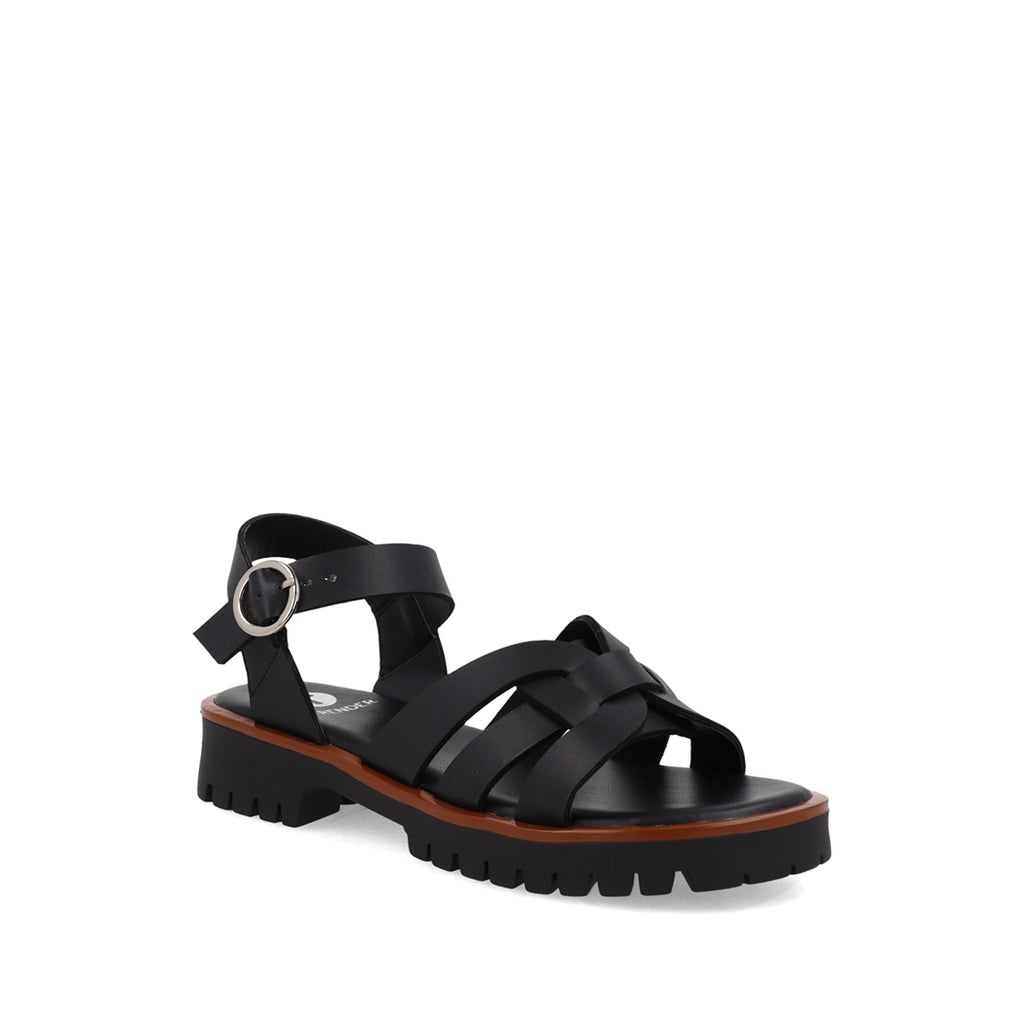 Sandalia Casual Trender color Negro para Mujer