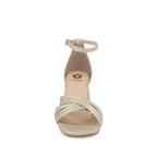 Zapatilla de Fiesta Trender color Oro para Mujer