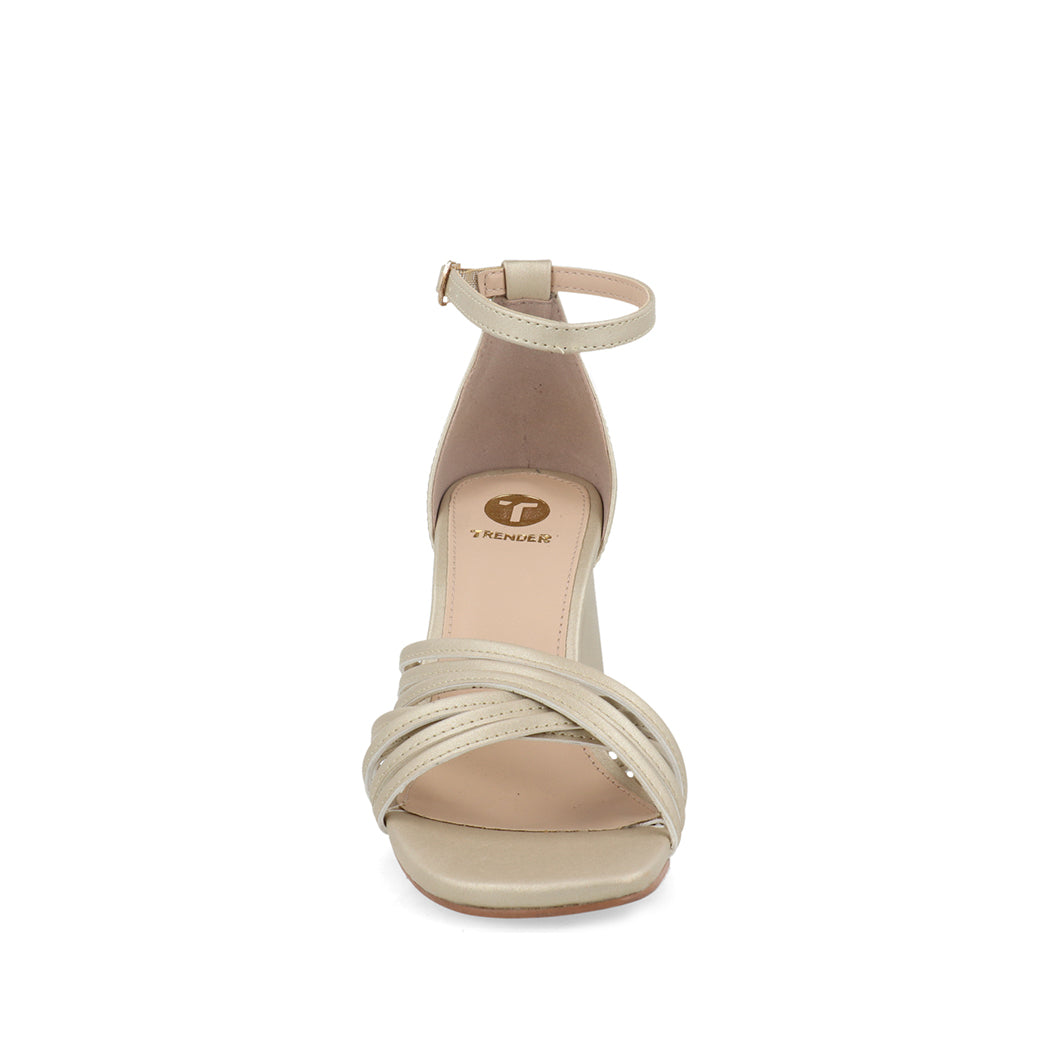 Zapatilla de Fiesta Trender color Oro para Mujer