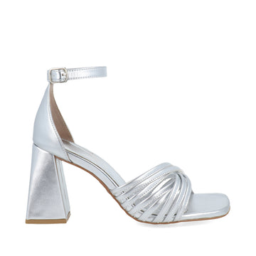 Zapatilla de Fiesta Trender color Plata para Mujer