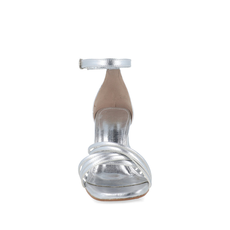 Zapatilla de Fiesta Trender color Plata para Mujer