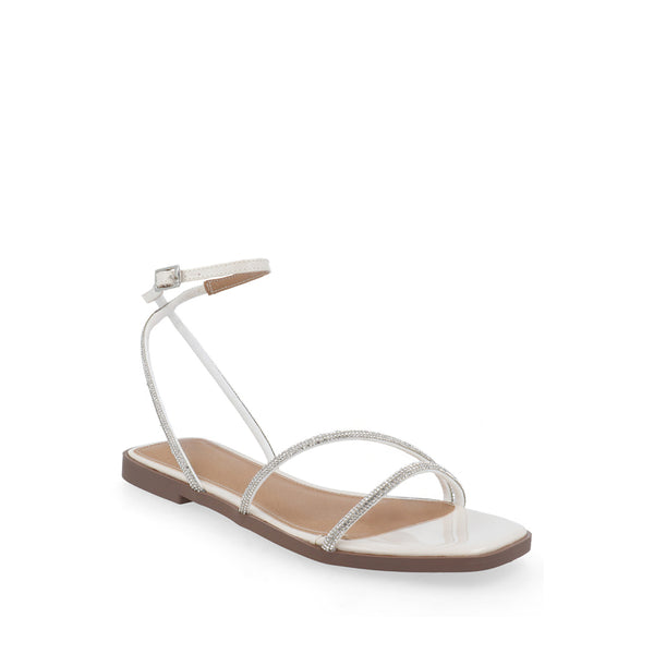 Sandalia Casual Trender color Blanco con Brillos para Mujer
